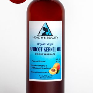32 oz APRICOT KERNEL OIL Unrefined Organic Virgin Cold Pressed Raw Pure