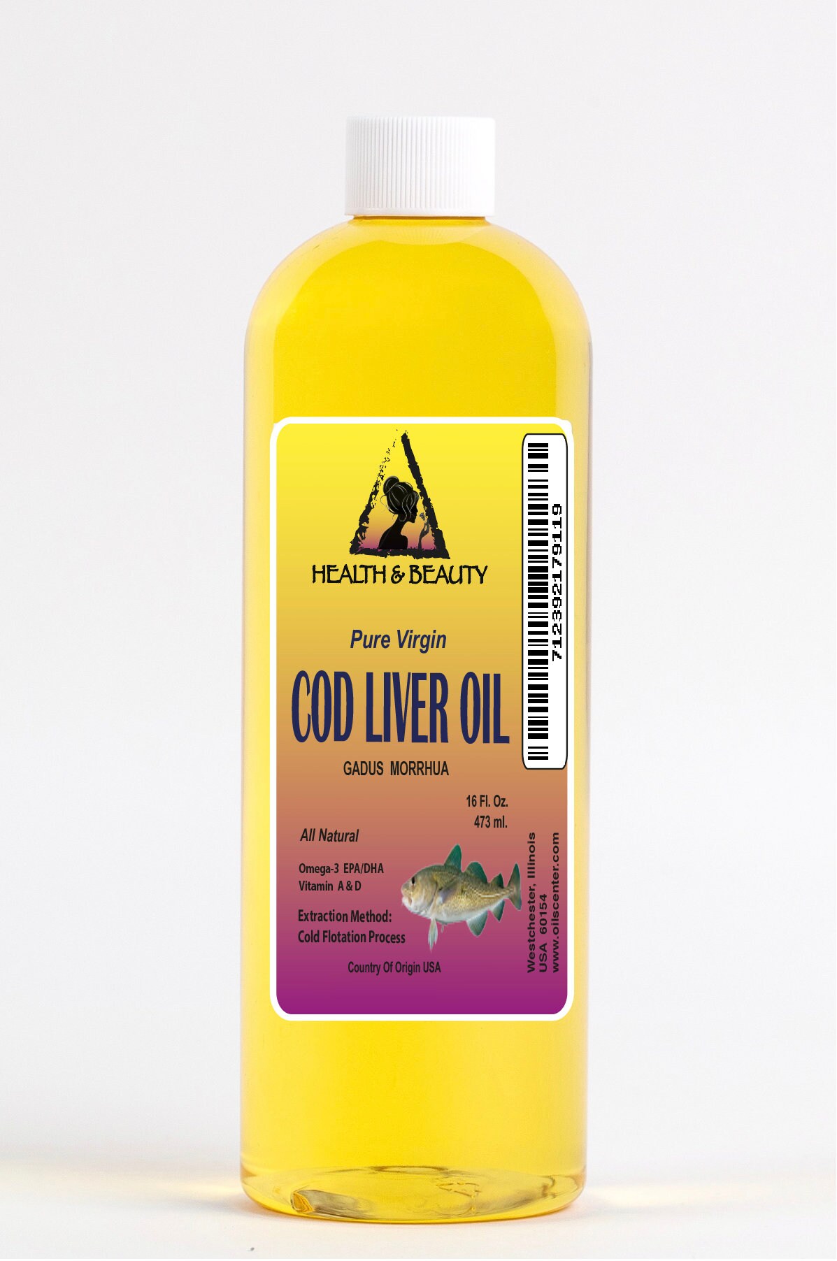 16 Oz ARCTIC COD LIVER Oil All Natural 100% Pure in Liquid - Etsy
