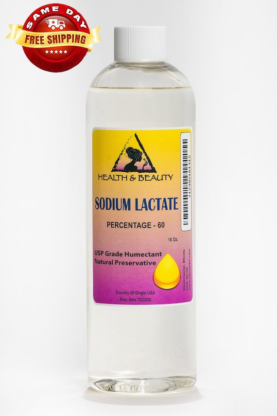 16 oz SODIUM LACTATE  60%  Natural USP Preservative Liquid Humectant Pure