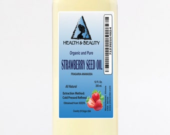 36 oz STRAWBERRY SEED Oil REFINED Organic Cold Pressed 100% Pure All Natural