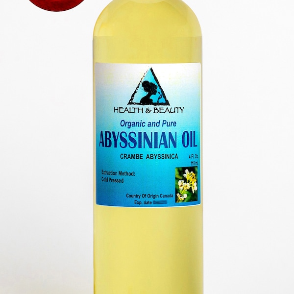 4 oz ABYSSINIAN / CRAMBE SEED Oil Organic Cold Pressed Natural Fresh 100% Pure