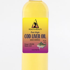 4 oz ARCTIC COD LIVER Oil All Natural 100% Pure in Liquid