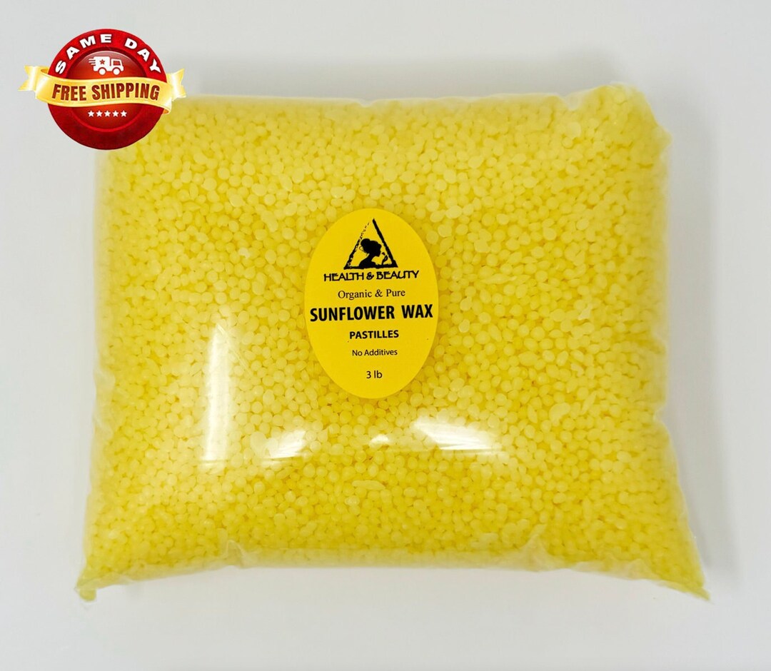 48 Oz, 3 Lb SUNFLOWER WAX ORGANIC Vegan 100% Pure Pastilles Beads - Etsy