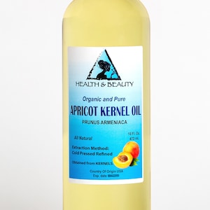 16 oz APRICOT KERNEL Oil REFINED Organic Carrier Cold Pressed 100% Pure image 7