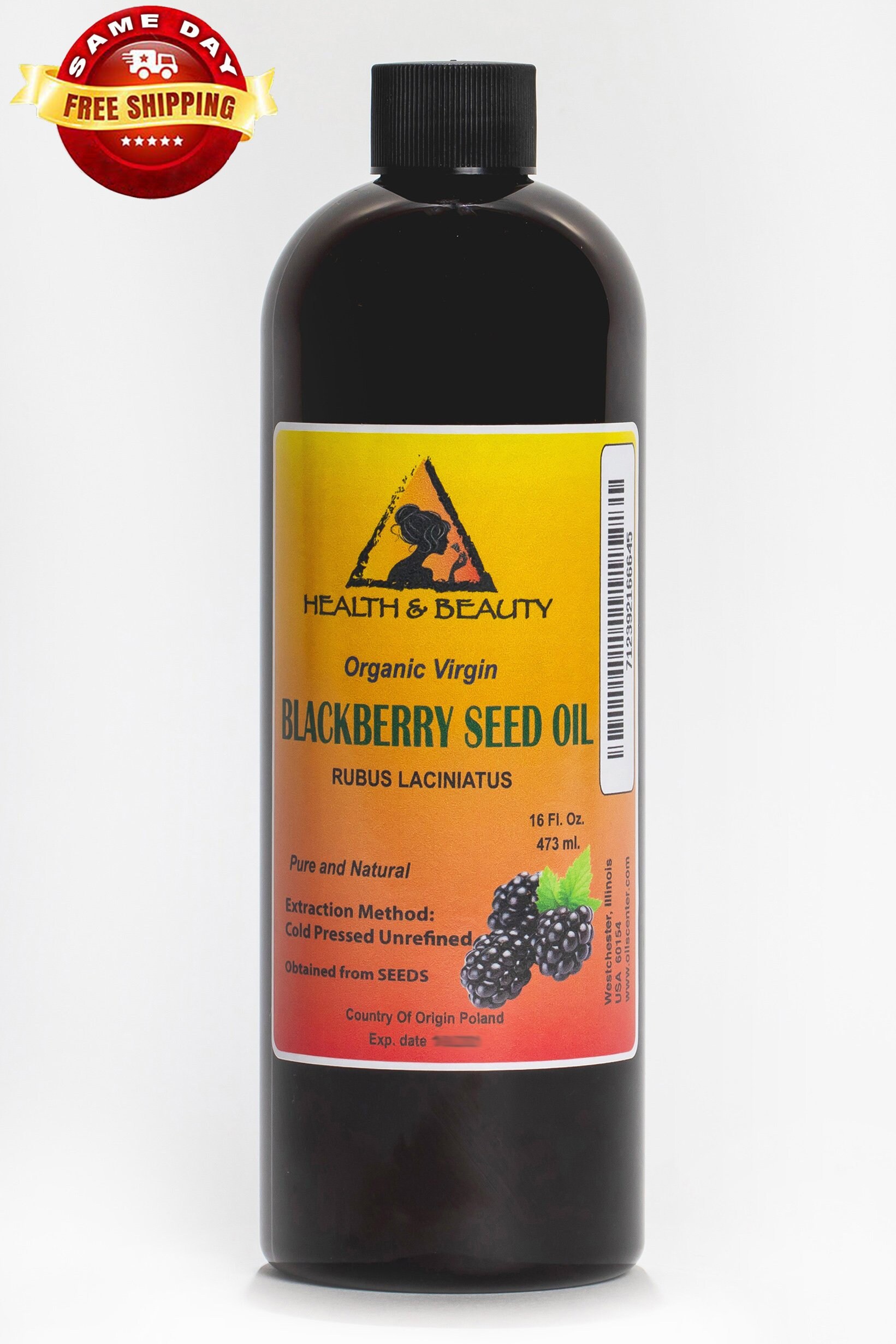 32 oz BLACKBERRY SEED OIL Unrefined Organic Cold Pressed Pure Etsy