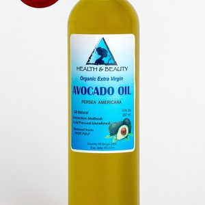 8 oz AVOCADO OIL EXTRA Virgin Organic Unrefined Cold Pressed Raw Premium Quality Natural Pure