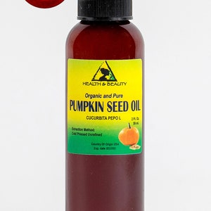 2 oz PUMPKIN SEED Oil UNREFINED Organic Carrier Cold Pressed Virgin Raw Pure