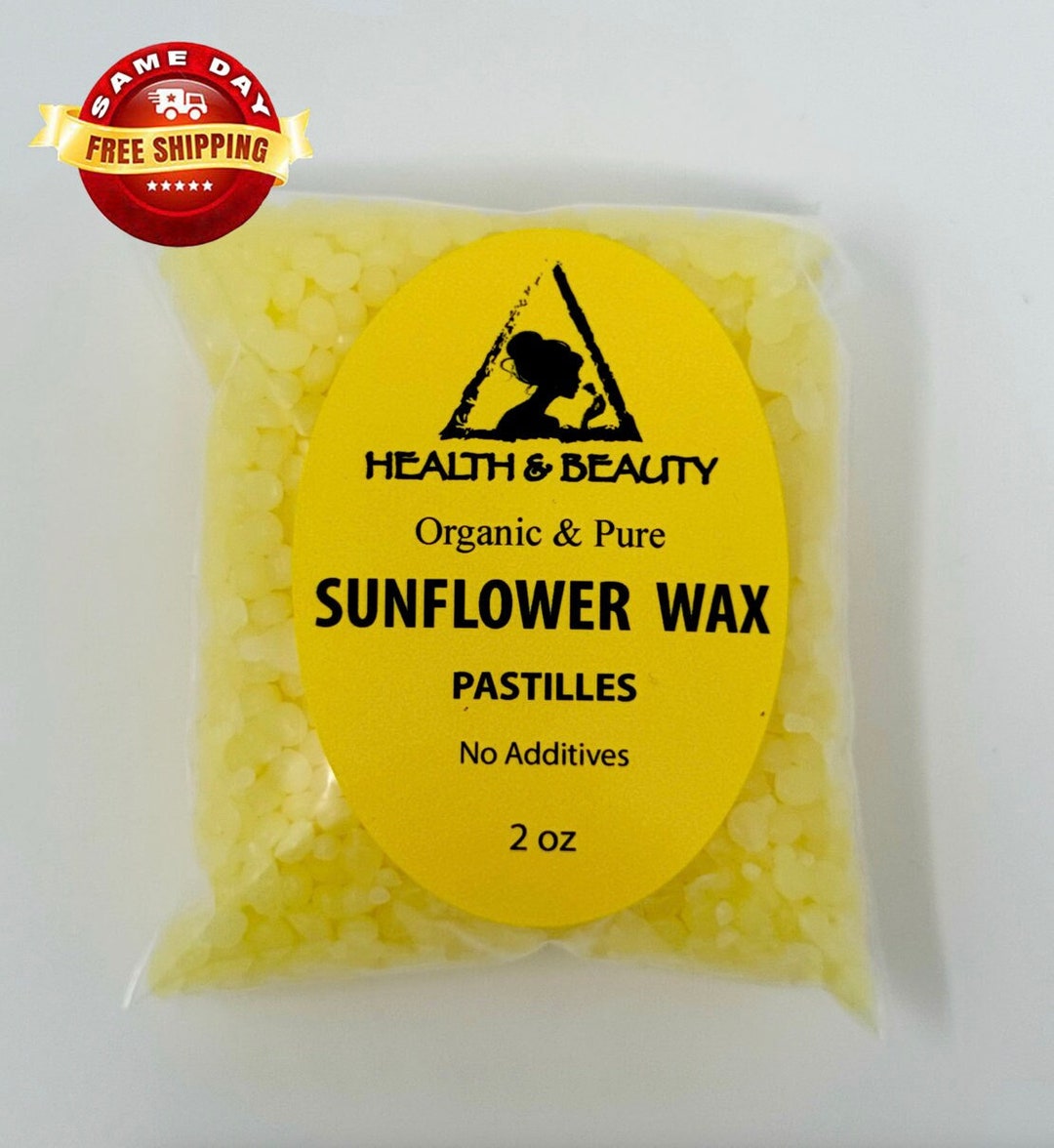 2 Oz SUNFLOWER WAX ORGANIC Vegan 100% Pure Pastilles Beads - Etsy