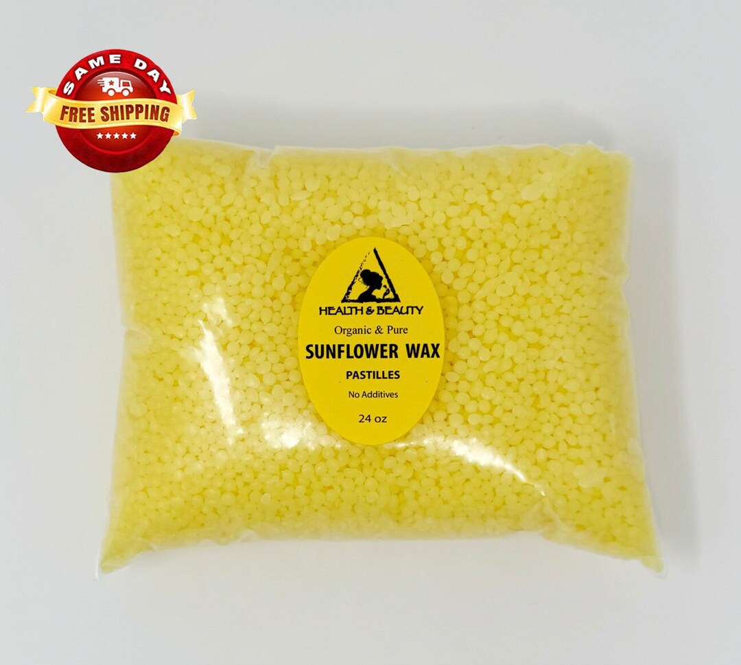 24 Oz SUNFLOWER WAX ORGANIC Vegan 100% Pure Pastilles Beads - Etsy