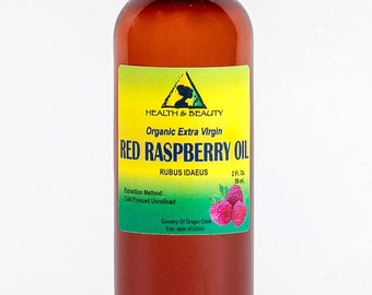 2 oz RED RASPBERRY Seed Oil UNREFINED Organic Extra Virgin Cold Pressed Pure