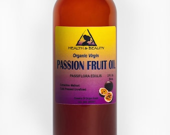 2 oz PASSION FRUIT / MARACUJA  Oil Unrefined Organic Cold Pressed Pure