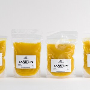 4 lb LANOLIN ANHYDROUS USP Grade Ultra Refined 100% Pure Skin Hair Moisturizing