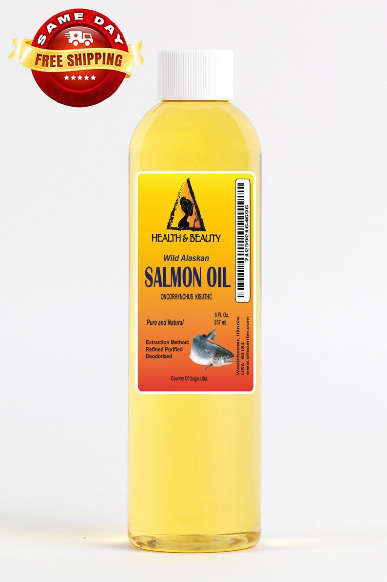 8 Oz Wild ALASKAN SALMON OIL All Natural 100 Pure for Dogs Etsy