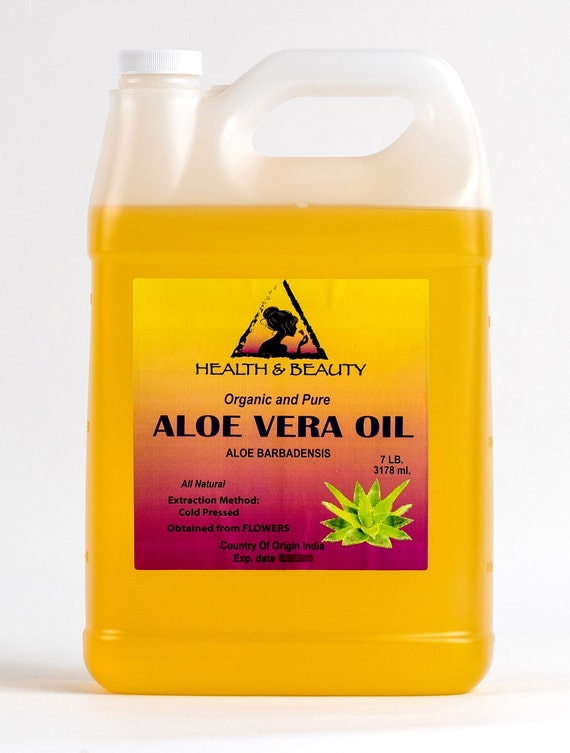 7 Lb Organic Aloe Vera Oil: Cold Pressed Carrier Oil - Etsy