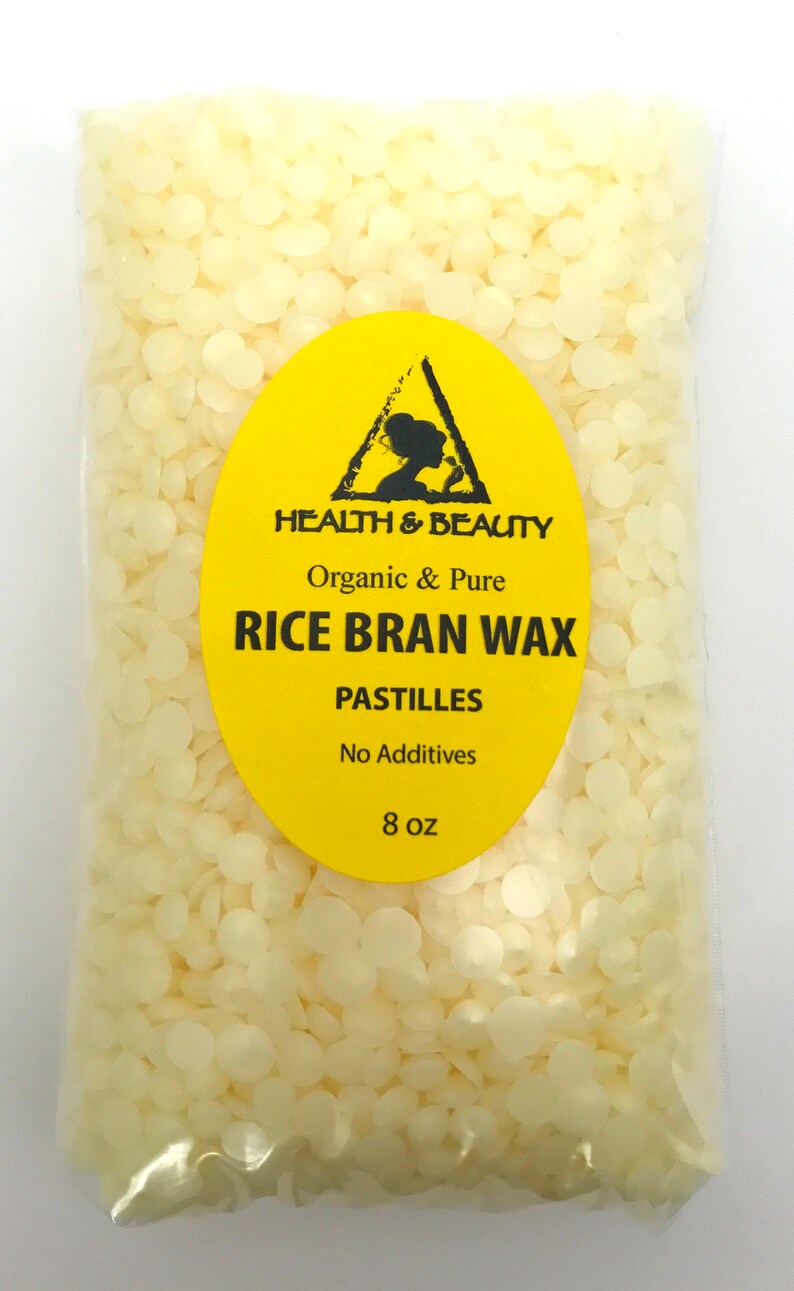 8 Oz Organic Rice Bran Wax Pastilles: Vegan Vegetable Beads - Etsy Canada