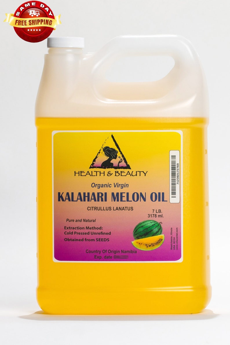 7 Lb1 Gal KALAHARI MELON SEED Oil Unrefined Organic Virgin Etsy