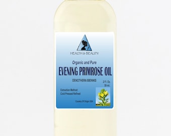 2 oz EVENING PRIMROSE OIL Refined Organic Carrier Cold Pressed Raw Pure