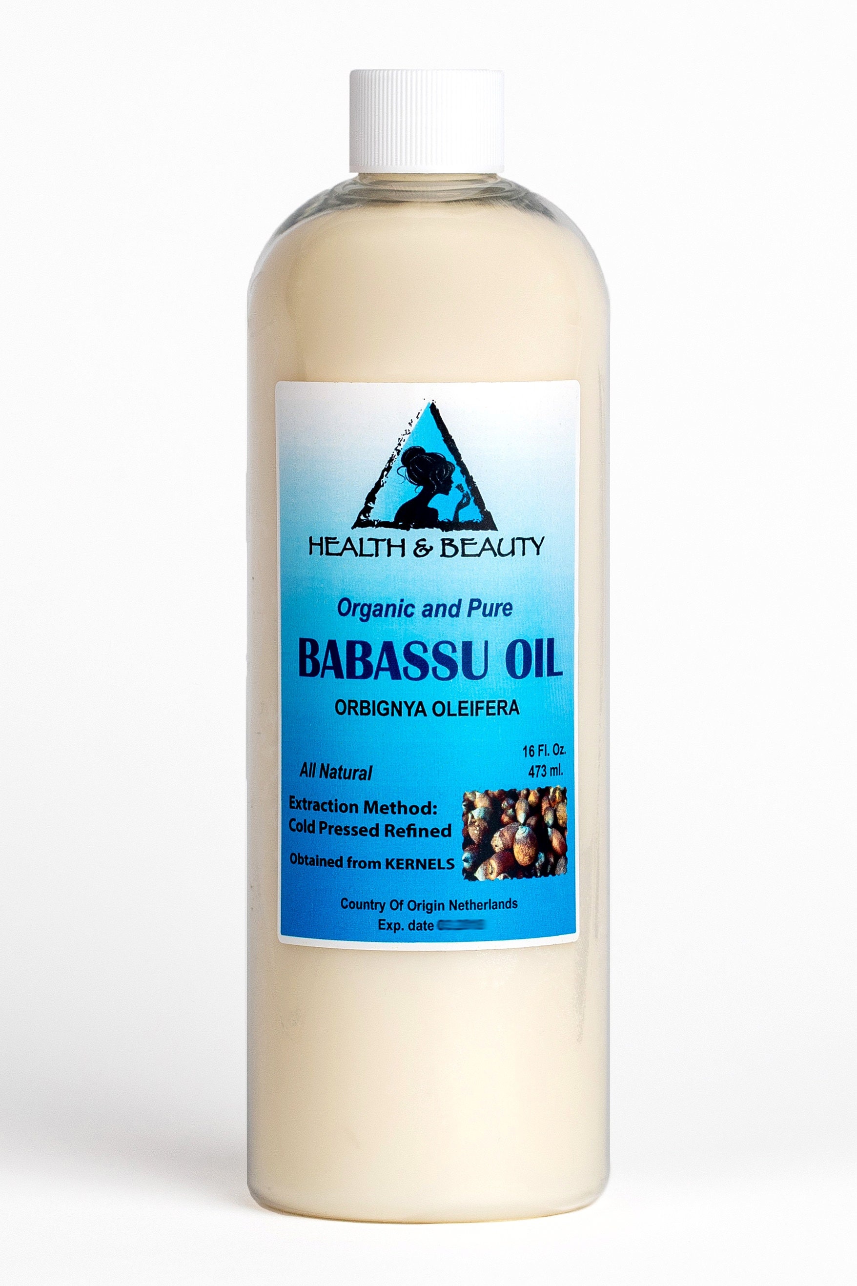 H&B Oils Center Organic Cold Pressed Babassu Oil 100% Pure 7 Lb
