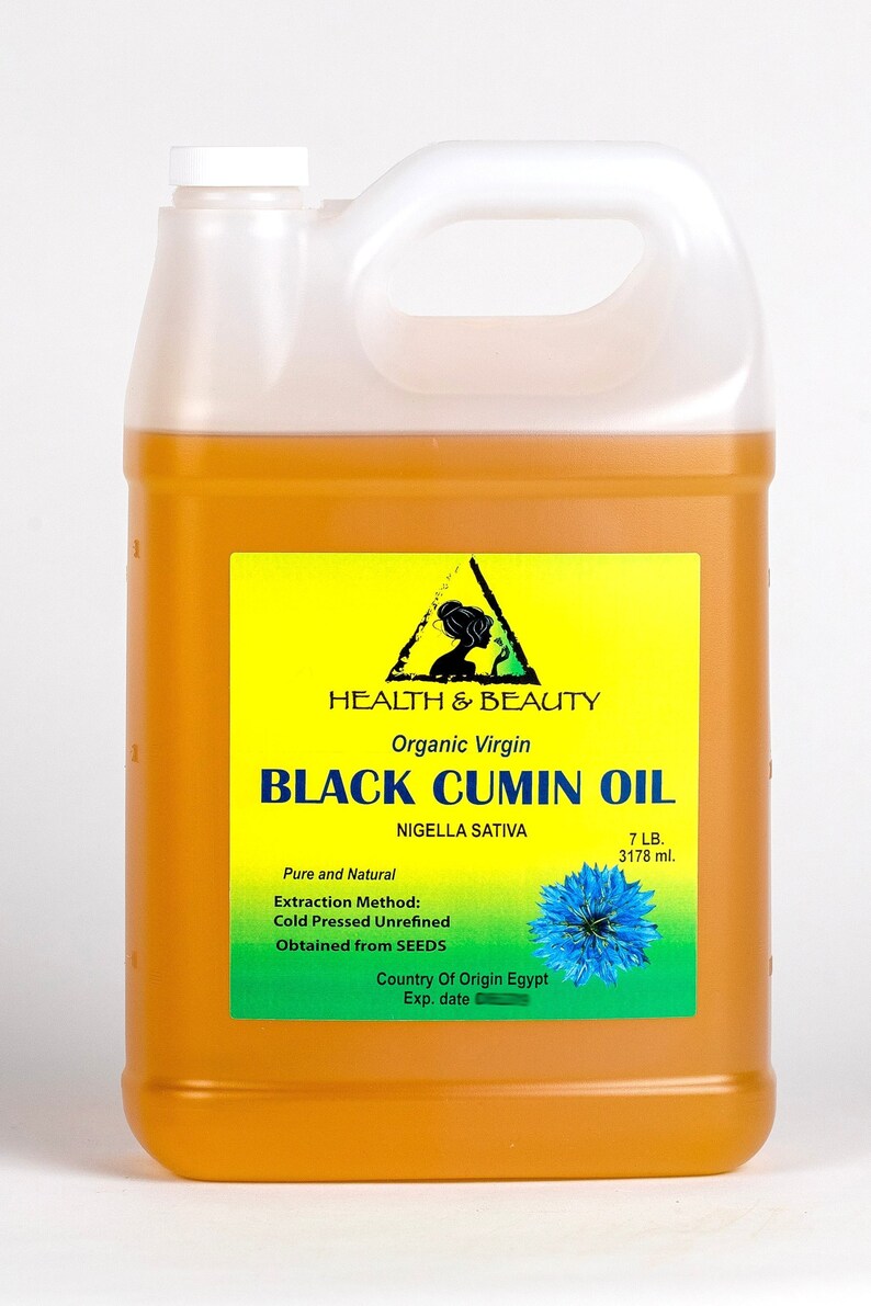 7 Lb 1 Gal BLACK CUMIN SEED Oil Unrefined Organic Virgin Raw Etsy