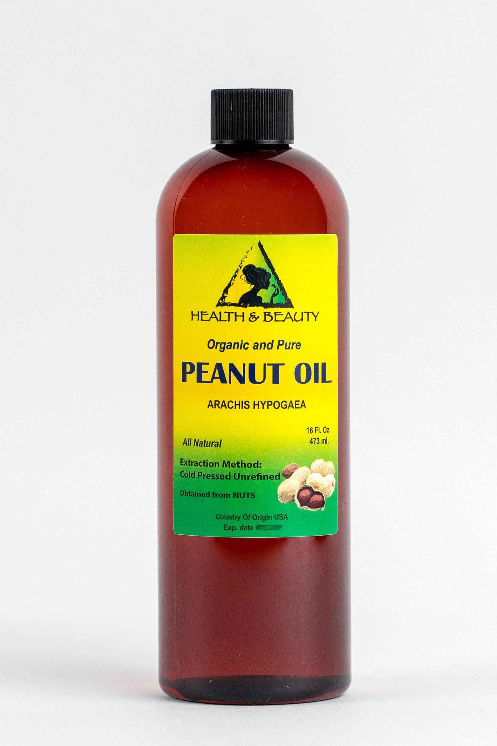 16 Oz PEANUT OIL UNREFINED Organic Carrier Cold Pressed Virgin Etsy
