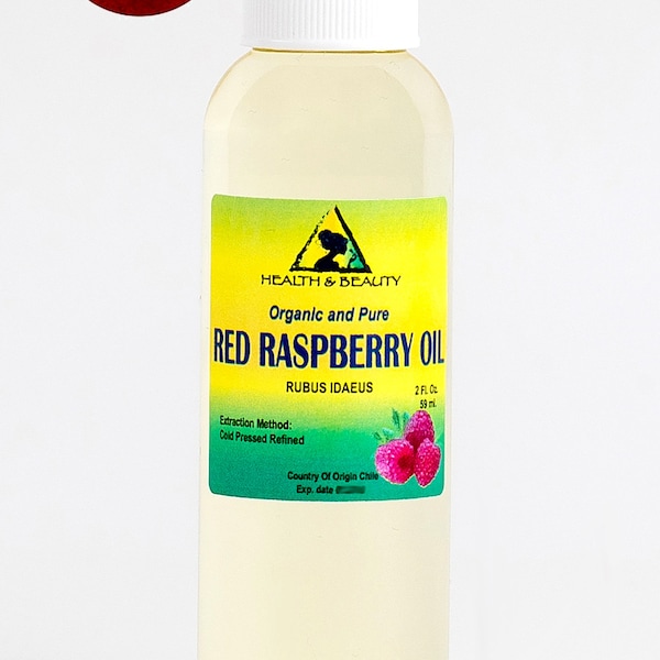 2 oz RED RASPBERRY Seed Oil REFINED Organic Carrier Cold Pressed 100% Pure