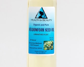 8 oz MEADOWFOAM SEED OIL Organic Carrier Cold Pressed 100% Pure