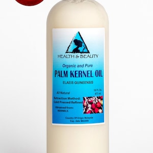 32 oz PALM KERNEL OIL Organic Carrier Cold Pressed Sustainable Natural 100% Pure