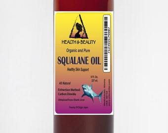 8 oz SQUALANE OIL ORGANIC Shark-Derived Anti-Aging Moisturizer Premium Pure