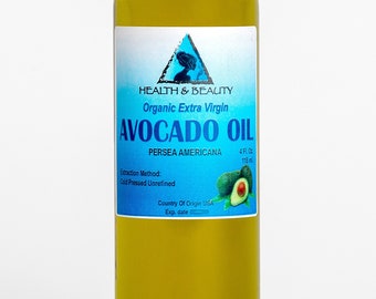 4 oz Organic Extra Virgin Avocado Oil: Cold Pressed, Unrefined