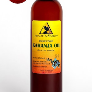 8 oz KARANJA / PONGAMIA OIL  Organic Concentrate Unrefined Virgin Cold Pressed Raw Pure