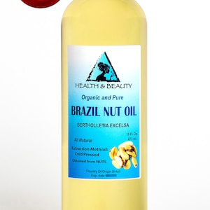 64 oz BRAZIL NUT OIL Organic Carrier Cold Pressed Natural Fresh 100% Pure
