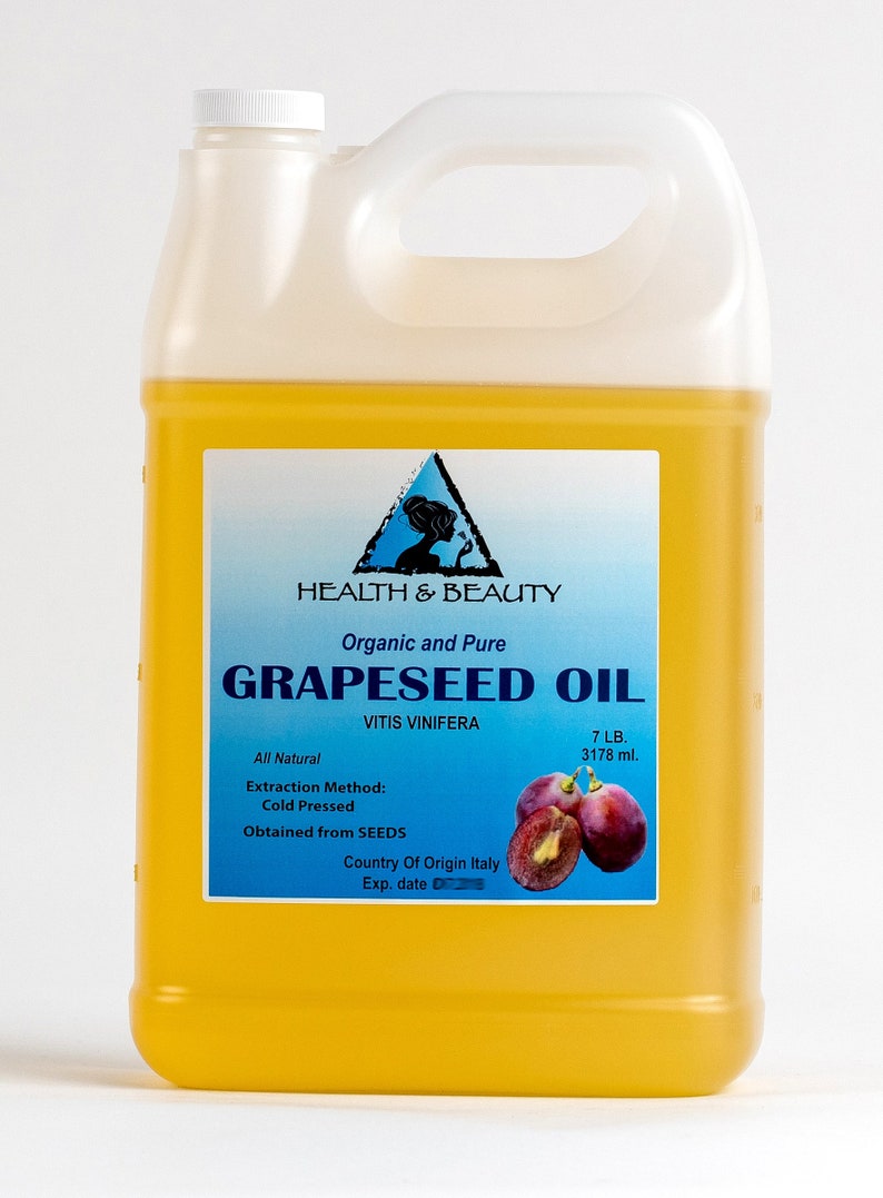 7 Lb 1 Gal GRAPESEED OIL ORGANIC Carrier Cold Pressed 100 Etsy