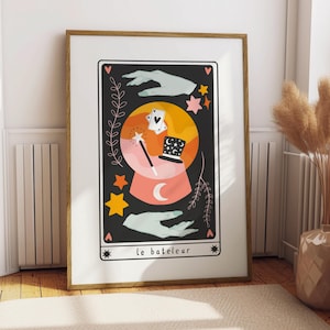 Magician Crystal Ball Tarot Card Digital Print
