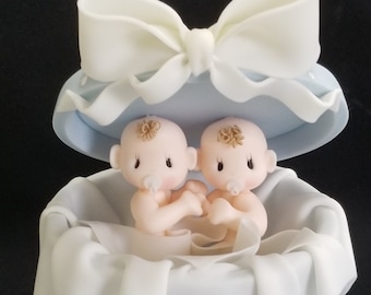 Tweeling Babyshower, Taarttopper, Tweeling Jongens Topper, Tweeling Baby Meisjes, Tweeling Taarttopper, Babytaart Topper, Babytaart Topper, Tweeling Babyshower
