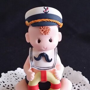 Topper De Pastel Nautico Favor Nautico Ducha De Bebe Etsy Espana