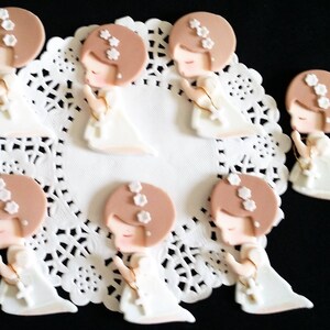 Baptism Favors, Baptism Decoration, Baptism Centerpieces, Girls Baptism, Communion Cupcake Topper, First Communion Topper, Baptism Figurine