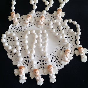 Decade Mini Rosaries, Baptism Favors, First Communion Favors, Recuerditos Bautizo, Rosary Baptism Favor, Mini Rosaries, Pearl Rosaries 12pcs