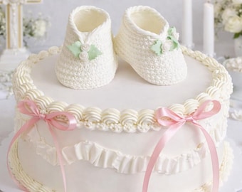 Baby Booties for Cake, Baby Shoes Cake Topper, Baby Girl Shoes Cake Topper, Booties Favors, Baby Booties For Girls, Fillable Baby Girl Shoes