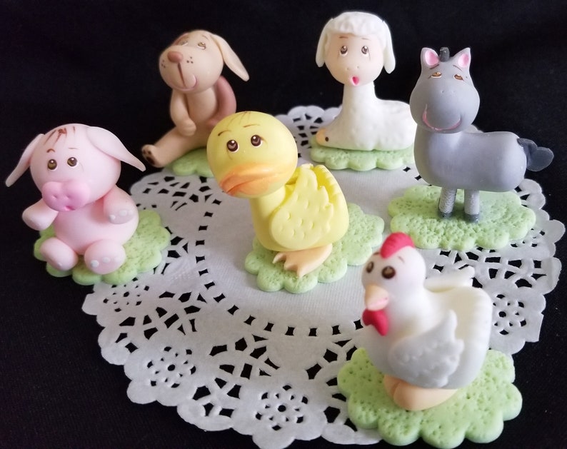 Farm Birthday Cake Topper Farm Birthday Barnyard Birthday