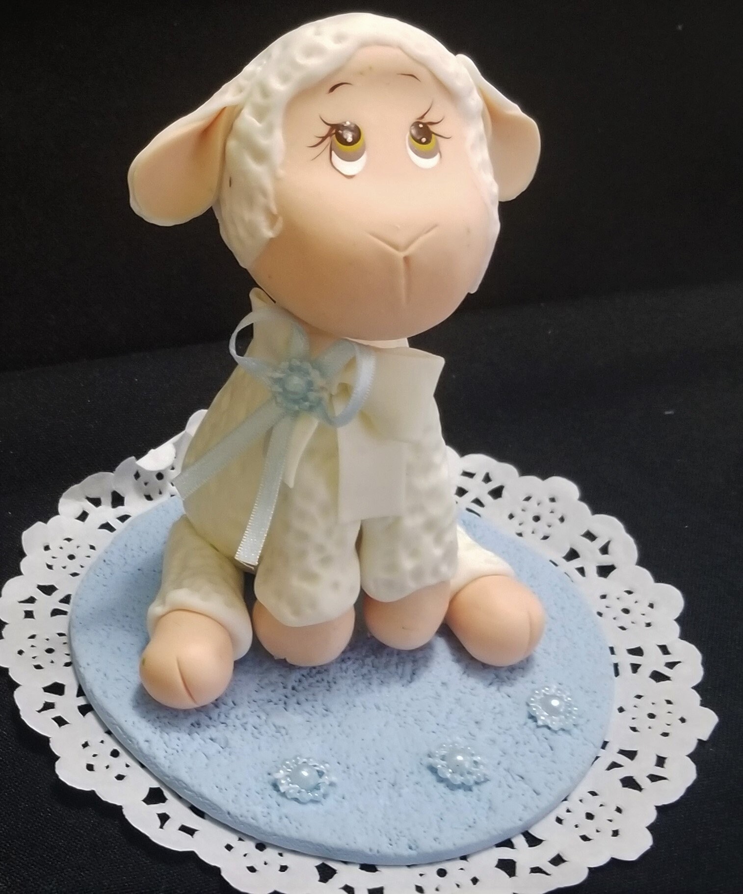 Lamb Cake Topper Baby Lamb Topper Baby Shower Lamb Baptism Etsy Canada