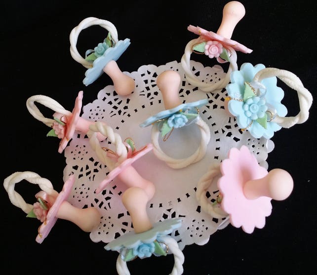 Girl Baby Shower Favor Pacifier For Cupcakes Baby Shower Favors