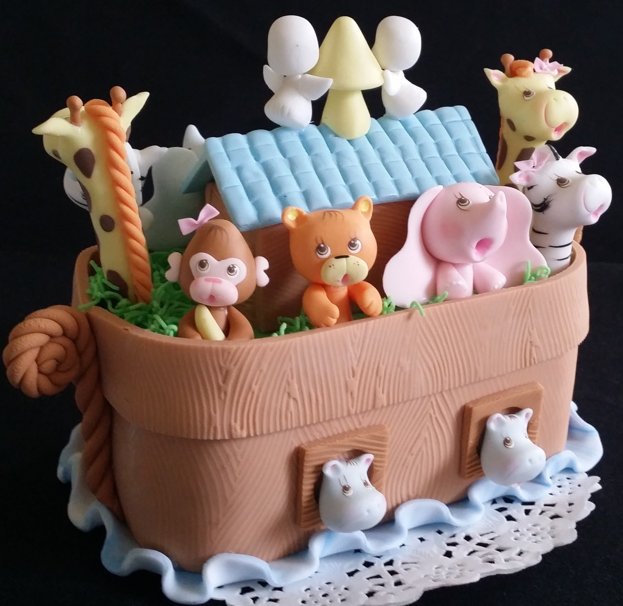 Noah's Ark Cake Topper Noah's Ark Baby Shower - Etsy México