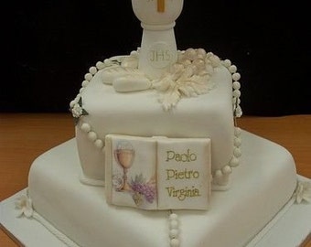 Baptism Cake Rosary Etsy