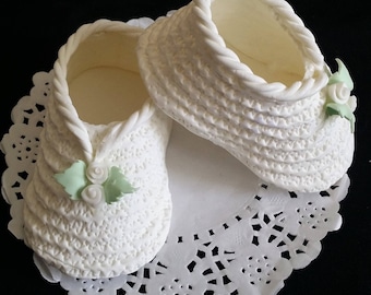 Pink Baby Booties for Cake, Baby Booties Cake Topper, Booties Shower Decoration, Booties Favors, Baby Booties Favors, Fillable Baby Booties