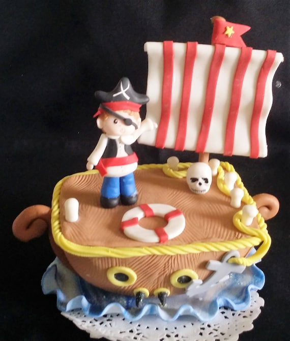 Pirate Cake Topper Pirate Cake Decor Pirate Party