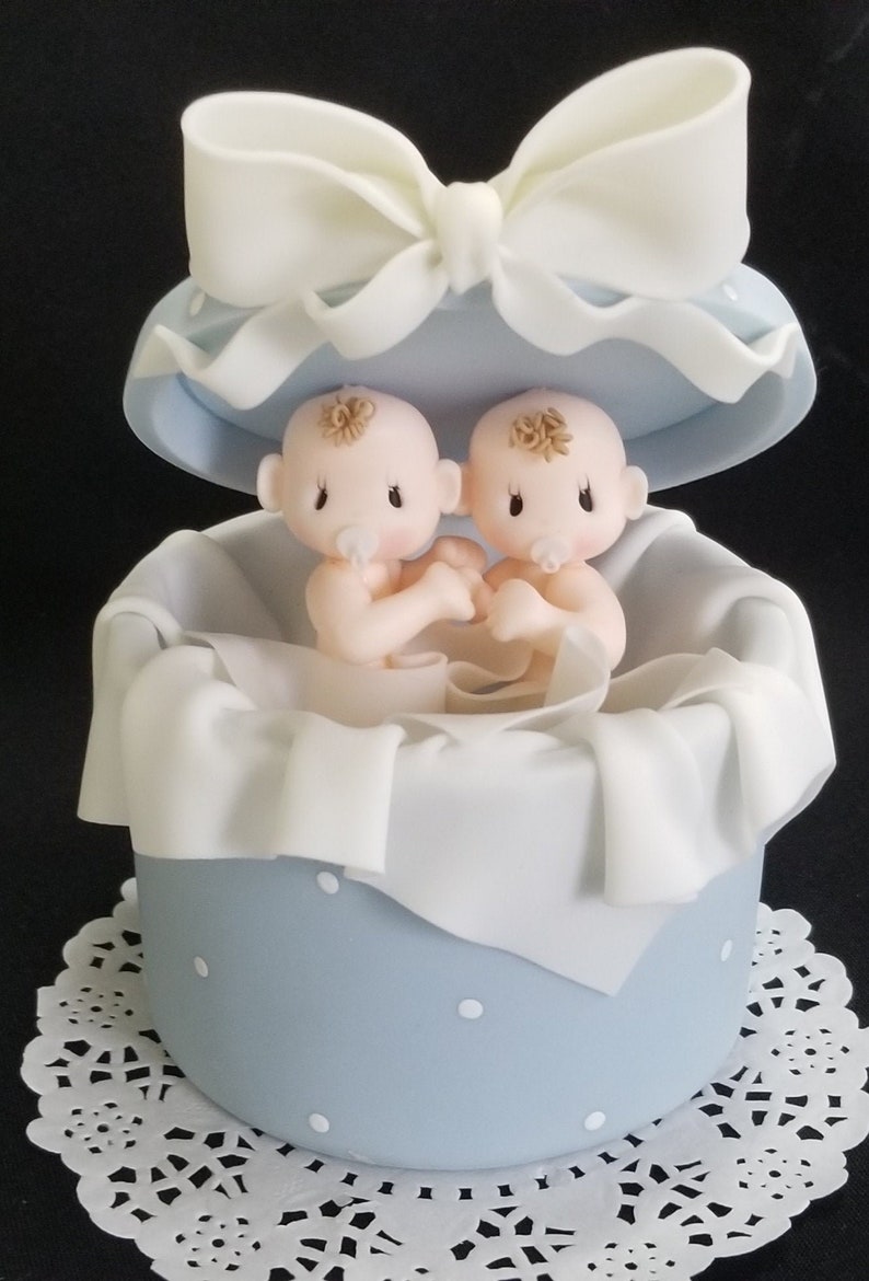 Twins Baby Shower Cake Topper Twin Boys Topper Twins Baby Etsy