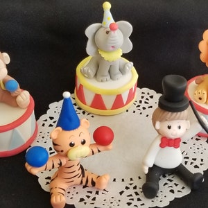Circus Party, Clown Cake Topper, Circus Party Decoration, Circus Birthday, Circus Clown Decorations, Circus Party Favors, Circus Baby Shower Ringmaster Boy Set