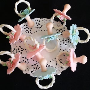 Baby Shower Pacifier, 12 Baby Shower Favor, Pink Baby Shower Pacifiers, Baby Shower, Blue Baby Shower Favor, Baby Shower Decoration Pacifier