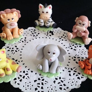 Safari Cake Topper, Baby Animals Centerpiece, Animals Cake Decor, Cake Topper, Zoo Animals, Safari birthday, Jungle Birthday, Baby Animals