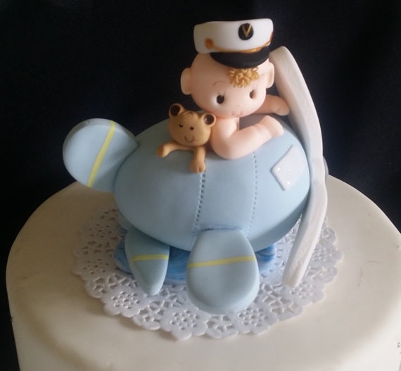 Airplane Cake Topper Pilot Cake Topper Airforce Cake Etsy